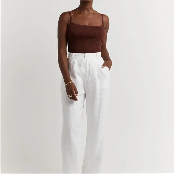 NWT DISSH Dunn Dark Chocolate Rib Knit Camisole Tank Top - Size Medium - Picture 3 of 10